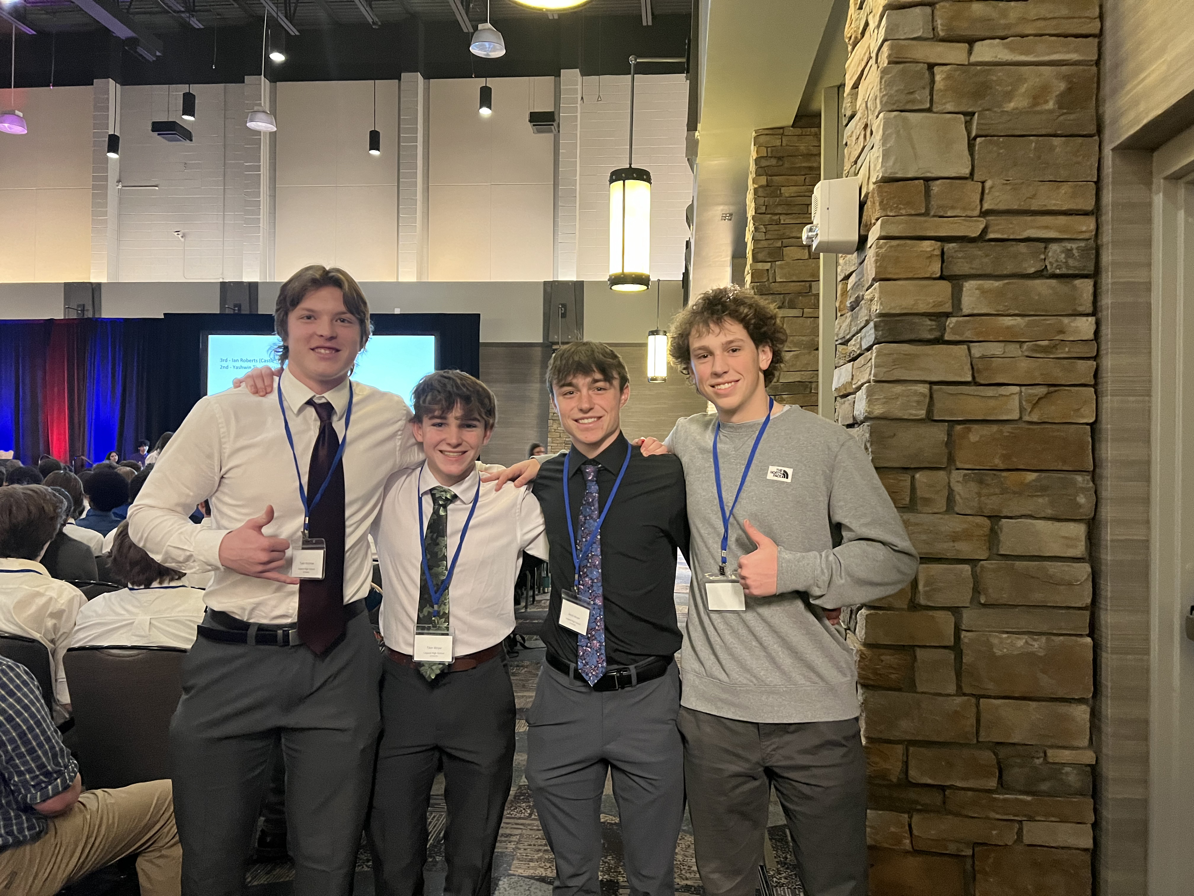 Student team presenting